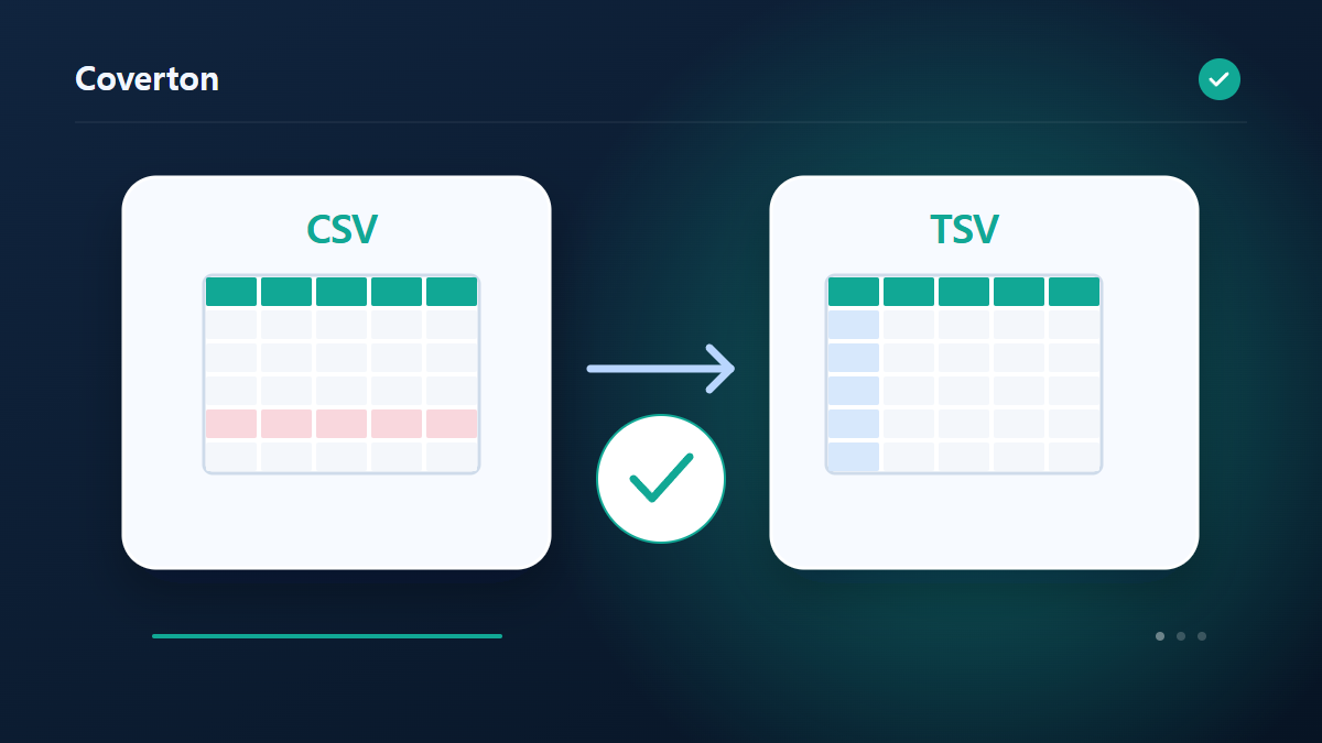 Convertir CSV a TSV