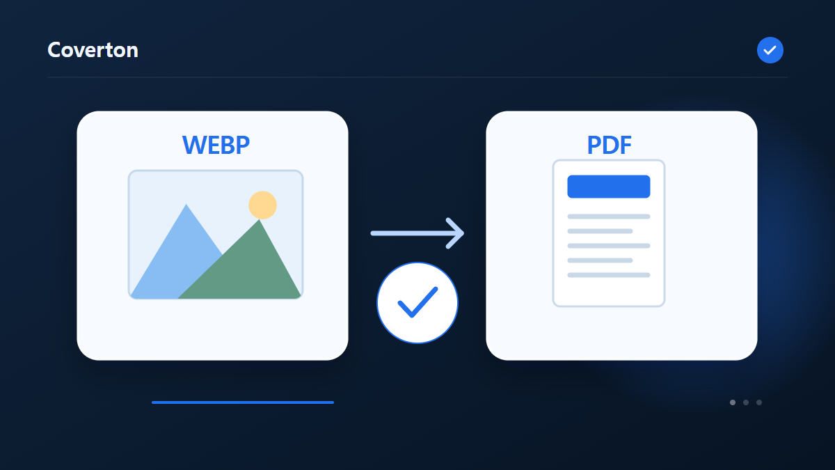 Convertir WEBP a PDF
